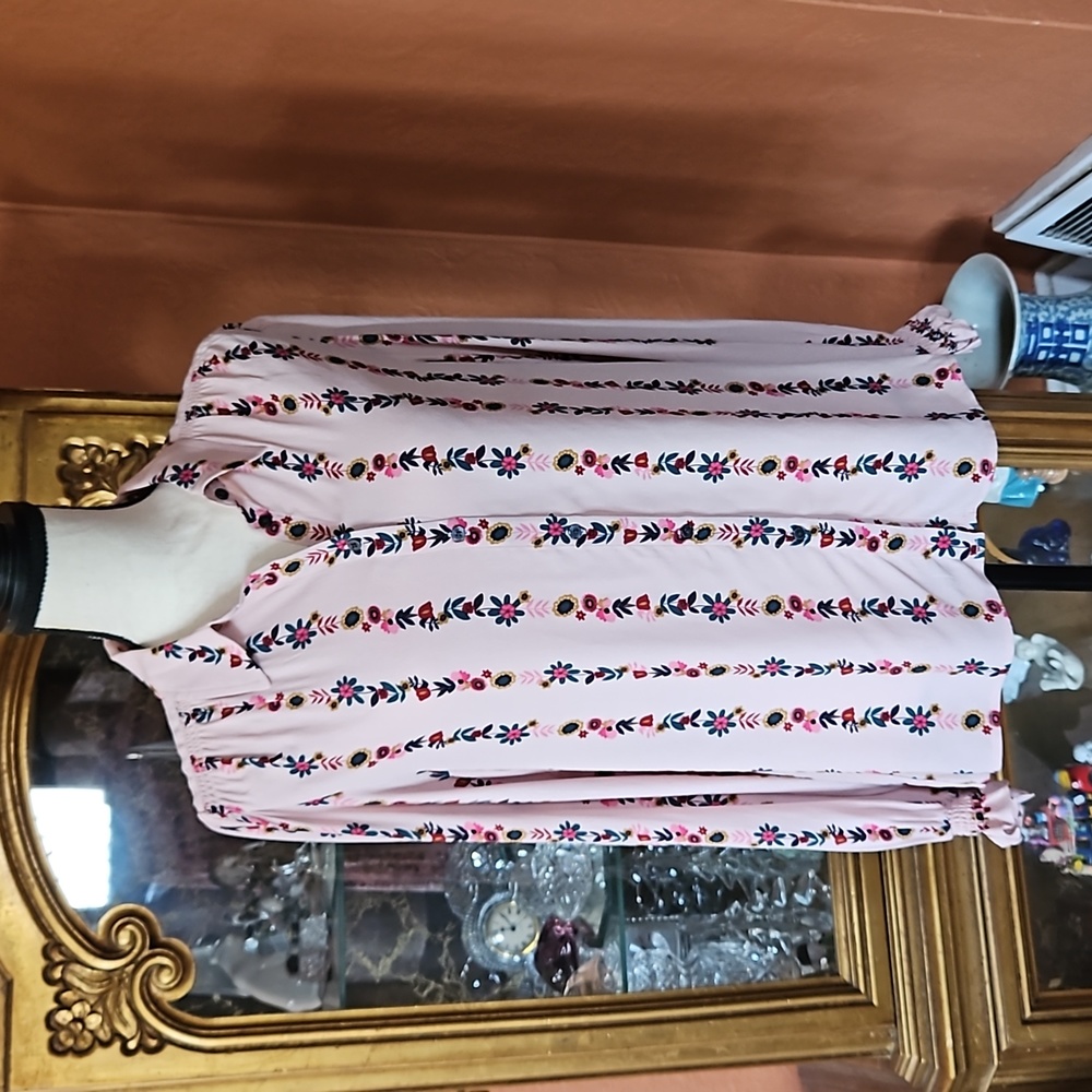 Boden 100%Viscose Floral Print Blouse